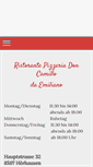 Mobile Screenshot of doncamillo-pizzeria.ch